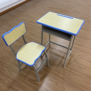 批发单人课桌中小学生学习桌椅培训班辅导班学习桌学校学生课桌椅