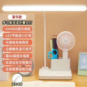 创意加长led护眼阅读笔筒台灯学生专用学习宿舍书桌充电床头灯