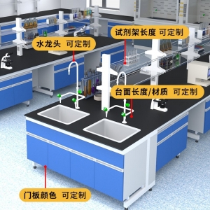 实验室边台钢木/全钢/PP中央台防静电实验台化验台转角实验桌定制