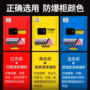 实验室全钢安全柜工业防爆柜酒精液气柜危化品储存柜双锁双控防火