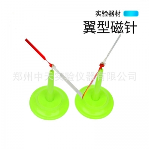 翼型磁针 大磁针一对装 指南针磁针 磁性教具 中学物理实验器材