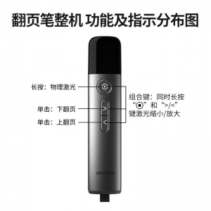 大行ppt激光笔LED液晶屏大功率绿光可调亮翻页笔教师用演讲指示笔
