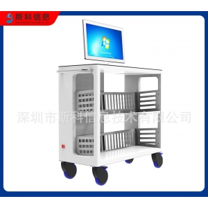 rfid立式自助识别工作站工具库房无人超市批量识别触摸屏终端机