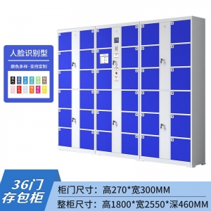 36门电子存包柜超市学校商场条码寄存柜智能微信扫码储物柜刷卡存包柜厂家