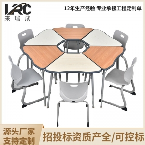 学生课桌椅可定制可控标升降课桌椅拼桌花生桌学校课桌椅厂家直供