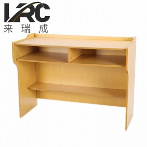 学校教室讲台讲桌厂家直供培训班演讲台发言台木制弧形讲台迎宾台