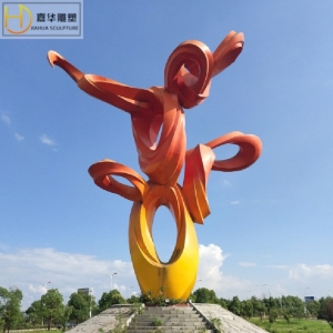 抽象城市校园广场不锈钢雕塑制作大型园林金属镂空造型形象景观