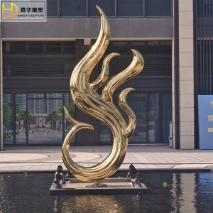 大型不锈钢凤凰雕塑抽象金凤凰模型金属雕塑艺术广场公园摆件制作