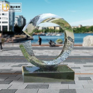 不锈钢户外景观雕塑大型园林绿地广场水景抽象异形装饰大摆件制作