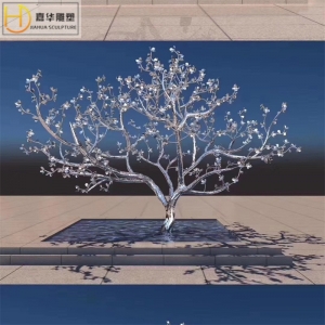 不锈钢树枝雕塑户外仿真树藤景观装饰园林造景艺术品抽象铁艺树枝