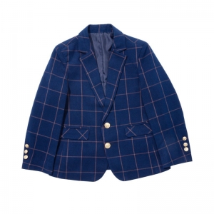 中小学格子校服西装英伦风校服西装橙色格子JK校服西服学院风
