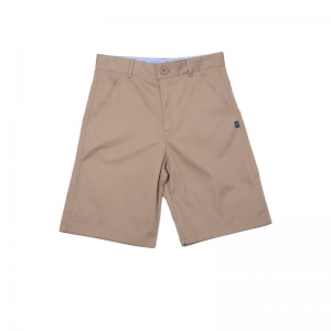 定制校服短裤童装中大童男童休闲裤儿童校服卡其短裤夏装校服厂家