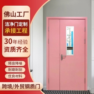 定制洁净门无尘车间制药厂通道安全门钢质门医院病房门钢制净化门