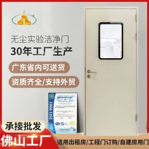 佛山无尘车间制药厂实验洁净门通道门钢质门医院病房门钢制净化门