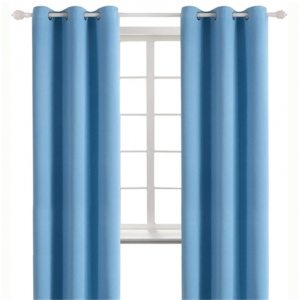 源头厂家外贸跨境高精密素色成品隔热遮光窗帘纯色窗帘布curtains