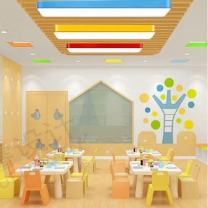 led长条吸顶灯幼儿园教室灯早教机构走廊过道灯培训中心大厅顶灯