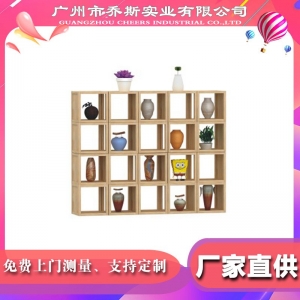 实木陶艺置物架格子架陶艺植物展示架创意格子铺置物基础柜搭配架