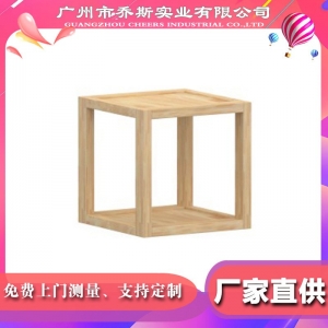 厂家直供幼儿园橡胶木实木双面基础柜可搭配组合置物架柜储物柜