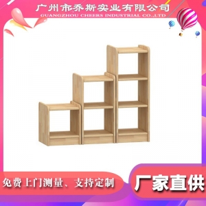 简易书架组合实木置物架创意落地幼儿园儿童多层小书柜书架组合