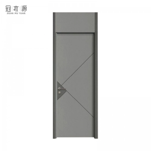 冠木源碳晶木门办公室房间家用现代简约超高带封板室内隔音碳晶木门