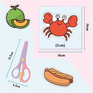 儿童剪纸套装趣味彩色卡通diy手工制作材料幼儿园早教手工剪纸