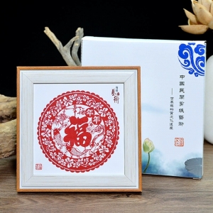 现货批发创意手工剪纸摆件窗花纸雕十二生肖旅游摆摊纪念品摆