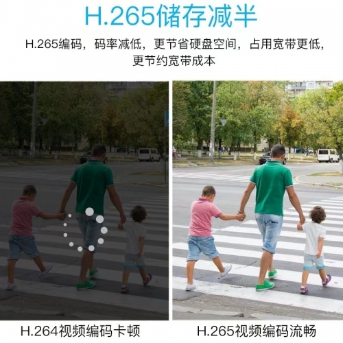 全彩高清摄影头POE网络视频监控摄像头不插电户外枪机图1