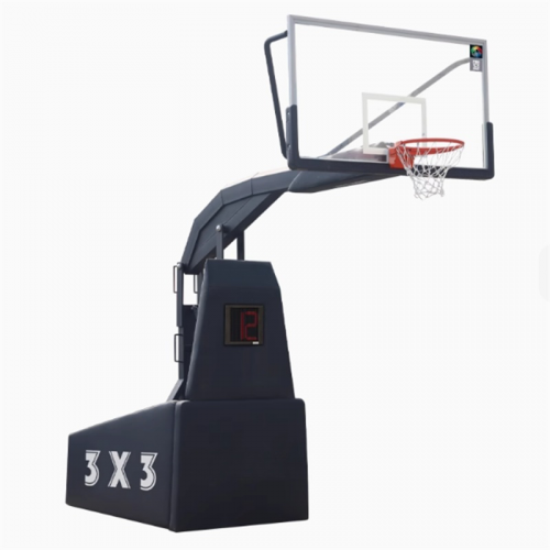 篮球架专业3V3比赛成人室内升降移动式篮球架户外图2