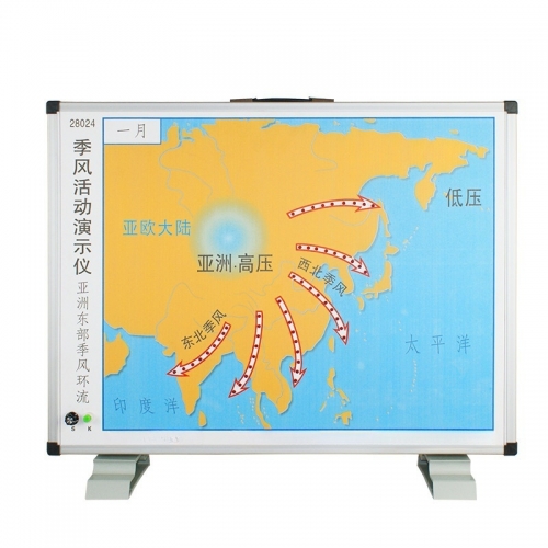 地理自然科学气象模型可调速度季风活动演示仪图1