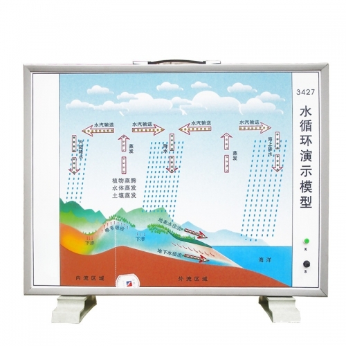 地理气象模型教学仪器内发光管水循环演示模型图1