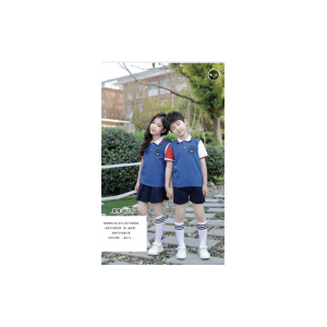 小学生校服短袖套装幼儿园园服班服两件套