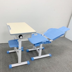 新款学校午休课桌椅学习可躺可折叠升降中小学生课桌椅午休椅定制