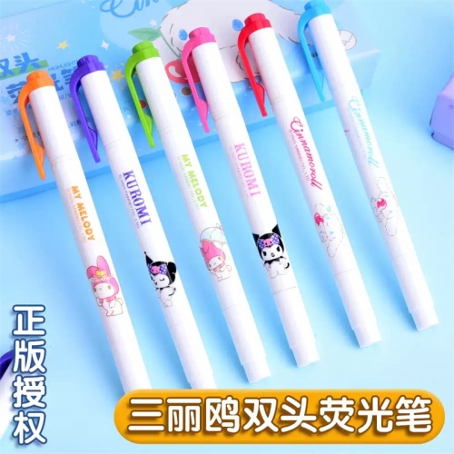 双头荧光笔划重点高颜值ins风初中小学生专用记号笔彩色手帐笔绘画彩笔做笔记专用标记笔儿童画笔【4支】双头荧光笔图5