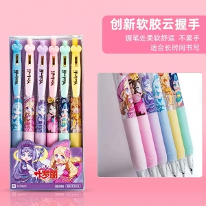 自动铅笔小学生专用叶罗丽二三年级高颜值可爱少女心联名0.5活动免削铅笔可换笔芯儿童卡通按动自动笔