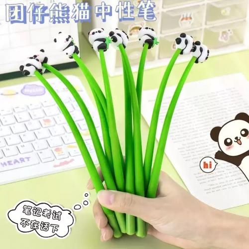 可爱大熊猫硅胶中性笔学生创意学习文具高颜值摇摇乐水笔萌趣创意可爱高颜值卡通摇摇中性笔小学生奖品礼物图4