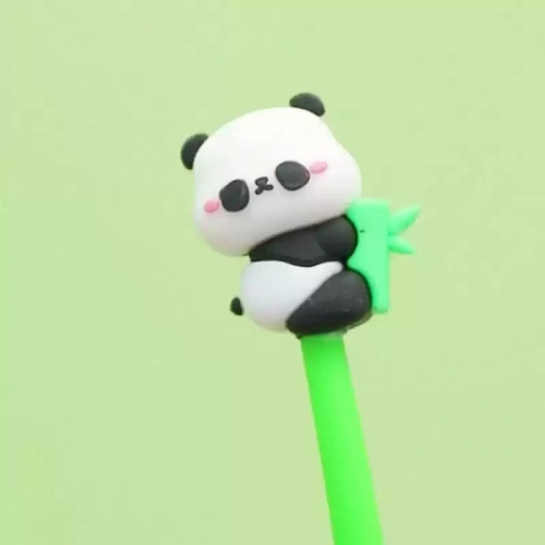 可爱大熊猫硅胶中性笔学生创意学习文具高颜值摇摇乐水笔萌趣创意可爱高颜值卡通摇摇中性笔小学生奖品礼物图2