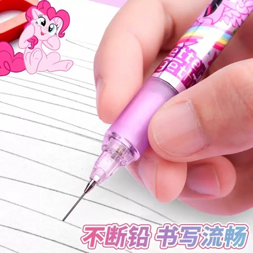 正版小马宝莉自动铅笔高颜值儿童小学生专用0.5女孩活动铅笔大容量带橡皮一二三年级按动式软握自动笔图5