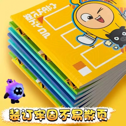 蛋仔派对图画本A4绘画本小学礼物幼儿园绘画本涂鸦卡通本子加厚空白素描纸不透色送贴纸蛋仔文具周边图3