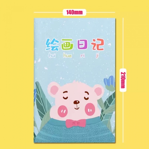 绘画日记本一年级小学生日记本幼儿园带拼音田字格看图写话本子少儿儿童绘画日记本2年级3年级方5图画日记本图4