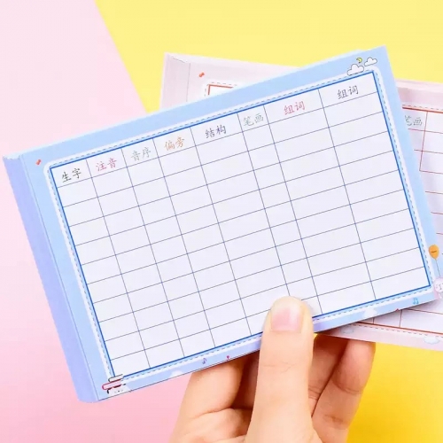 小学语文生字预习卡通用抖音同款课前预习一二三年级同步课本预习本拼音偏旁部首好词好句摘抄组词训练预习表图6