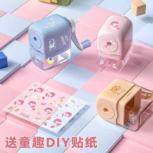 卷笔刀手摇式幼儿园铅笔转笔刀儿童小学生专用小型便携自动进铅削笔刀手动绞笔刀铅笔刀削笔器刨笔刀奖励礼物图3
