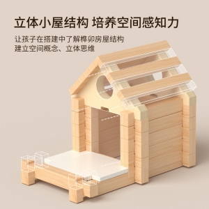 鲁班榫卯结构积木儿童3-12岁建筑大师益智启蒙男女孩木质拼装玩具