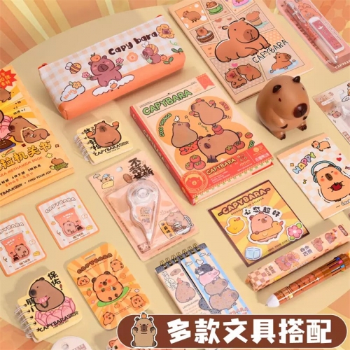 卡皮巴拉文具套装礼盒新年礼物小学生礼品幼儿园学习用品大礼包奖励小学生奖品文具礼盒图6