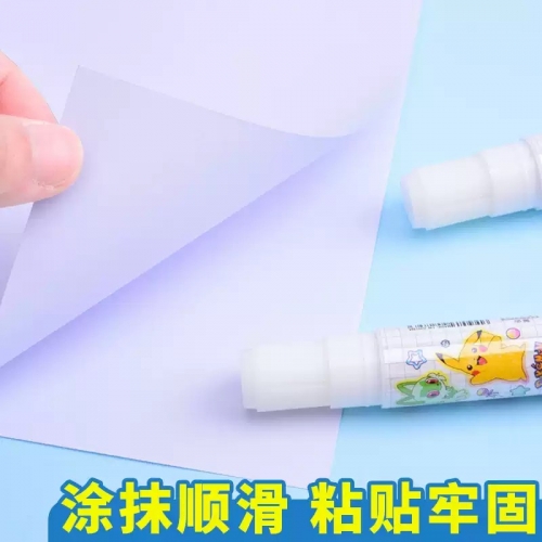 正版宝可梦胶棒固体胶幼儿园小学生专用儿童高粘度胶棒笔皮卡丘diy手工胶水办公用品透明浆糊笔白胶入学必备图4