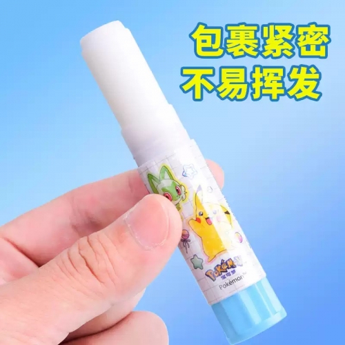 正版宝可梦胶棒固体胶幼儿园小学生专用儿童高粘度胶棒笔皮卡丘diy手工胶水办公用品透明浆糊笔白胶入学必备图3