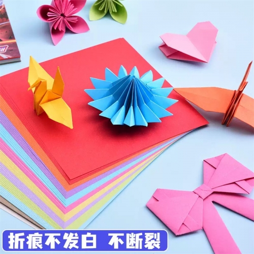 折纸手工制作材料儿童折纸专用纸彩纸正方形手工纸小学生千纸鹤剪纸折纸创意美术纸diy剪窗花益智方形幼儿园图4