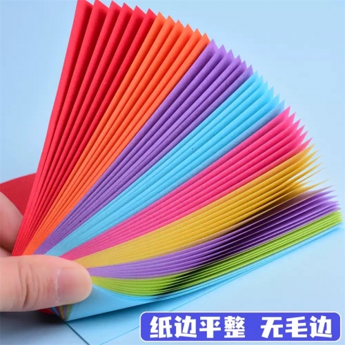 折纸手工制作材料儿童折纸专用纸彩纸正方形手工纸小学生千纸鹤剪纸折纸创意美术纸diy剪窗花益智方形幼儿园图5