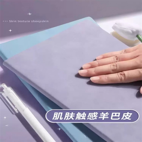 肤感软皮笔记本2025新款高颜值本子初高中生专用加厚A5错题摘抄笔记记录简约办公日记事计划皮面横线可定制图2