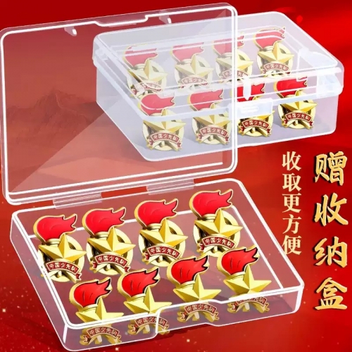 少先队队徽标准款安全别针款校徽干部标志小学生少先队员强磁铁扣中国队徽纯棉红领巾徽章先锋队集体校徽批发图4