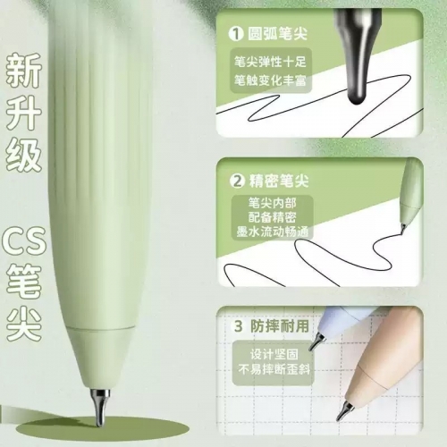 大嘴猴转转表情笔趣味按动中性笔会变脸的笔ins风创意刷题笔小学生CS头黑色0.5mm简约速干顺滑初中生考试专用图3